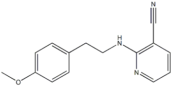 2-{[2-(4-methoxyphenyl)ethyl]amino}nicotinonitrile 구조식 이미지