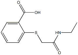 2-{[2-(ethylamino)-2-oxoethyl]thio}benzoic acid Structure