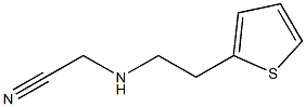 2-{[2-(thiophen-2-yl)ethyl]amino}acetonitrile 구조식 이미지