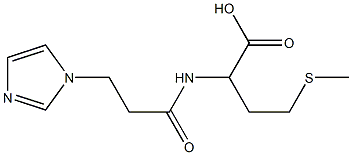 2-{[3-(1H-imidazol-1-yl)propanoyl]amino}-4-(methylthio)butanoic acid 구조식 이미지