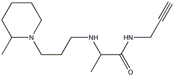 2-{[3-(2-methylpiperidin-1-yl)propyl]amino}-N-(prop-2-yn-1-yl)propanamide Structure