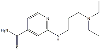 2-{[3-(diethylamino)propyl]amino}pyridine-4-carbothioamide 구조식 이미지