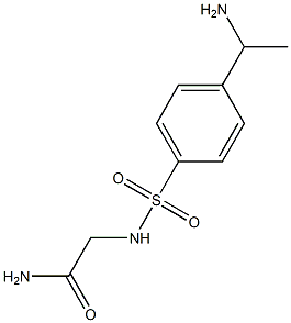 2-{[4-(1-aminoethyl)benzene]sulfonamido}acetamide 구조식 이미지