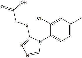 2-{[4-(2-chloro-4-methylphenyl)-4H-1,2,4-triazol-3-yl]sulfanyl}acetic acid Structure