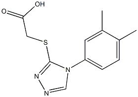 2-{[4-(3,4-dimethylphenyl)-4H-1,2,4-triazol-3-yl]sulfanyl}acetic acid Structure