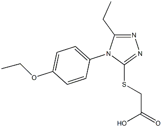 2-{[4-(4-ethoxyphenyl)-5-ethyl-4H-1,2,4-triazol-3-yl]sulfanyl}acetic acid Structure