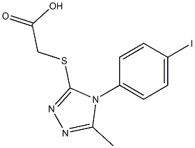 2-{[4-(4-iodophenyl)-5-methyl-4H-1,2,4-triazol-3-yl]sulfanyl}acetic acid Structure