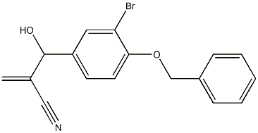 2-{[4-(benzyloxy)-3-bromophenyl](hydroxy)methyl}prop-2-enenitrile Structure