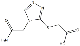 2-{[4-(carbamoylmethyl)-4H-1,2,4-triazol-3-yl]sulfanyl}acetic acid 구조식 이미지