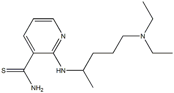 2-{[4-(diethylamino)-1-methylbutyl]amino}pyridine-3-carbothioamide 구조식 이미지