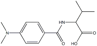 2-{[4-(dimethylamino)benzoyl]amino}-3-methylbutanoic acid Structure