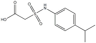 2-{[4-(propan-2-yl)phenyl]sulfamoyl}acetic acid Structure