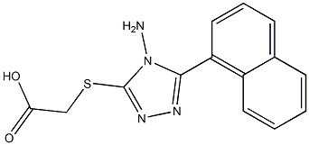 2-{[4-amino-5-(naphthalen-1-yl)-4H-1,2,4-triazol-3-yl]sulfanyl}acetic acid 구조식 이미지