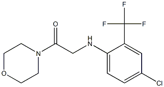 2-{[4-chloro-2-(trifluoromethyl)phenyl]amino}-1-(morpholin-4-yl)ethan-1-one Structure