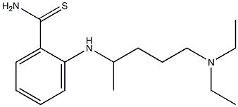 2-{[5-(diethylamino)pentan-2-yl]amino}benzene-1-carbothioamide Structure