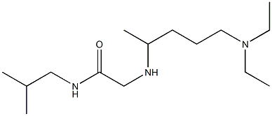 2-{[5-(diethylamino)pentan-2-yl]amino}-N-(2-methylpropyl)acetamide Structure