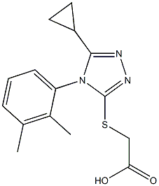 2-{[5-cyclopropyl-4-(2,3-dimethylphenyl)-4H-1,2,4-triazol-3-yl]sulfanyl}acetic acid Structure