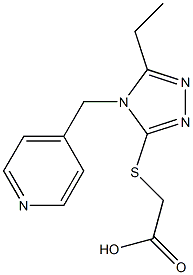 2-{[5-ethyl-4-(pyridin-4-ylmethyl)-4H-1,2,4-triazol-3-yl]sulfanyl}acetic acid Structure