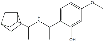 2-{1-[(1-{bicyclo[2.2.1]heptan-2-yl}ethyl)amino]ethyl}-5-methoxyphenol Structure