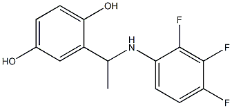 2-{1-[(2,3,4-trifluorophenyl)amino]ethyl}benzene-1,4-diol Structure