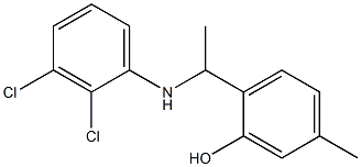 2-{1-[(2,3-dichlorophenyl)amino]ethyl}-5-methylphenol 구조식 이미지