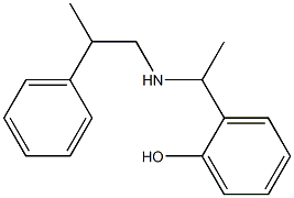 2-{1-[(2-phenylpropyl)amino]ethyl}phenol Structure