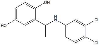 2-{1-[(3,4-dichlorophenyl)amino]ethyl}benzene-1,4-diol 구조식 이미지