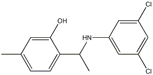 2-{1-[(3,5-dichlorophenyl)amino]ethyl}-5-methylphenol 구조식 이미지