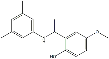 2-{1-[(3,5-dimethylphenyl)amino]ethyl}-4-methoxyphenol 구조식 이미지