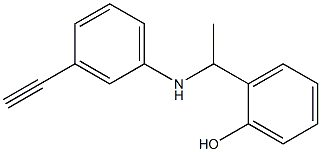 2-{1-[(3-ethynylphenyl)amino]ethyl}phenol Structure