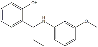 2-{1-[(3-methoxyphenyl)amino]propyl}phenol 구조식 이미지