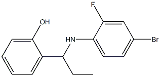 2-{1-[(4-bromo-2-fluorophenyl)amino]propyl}phenol 구조식 이미지