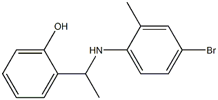 2-{1-[(4-bromo-2-methylphenyl)amino]ethyl}phenol Structure