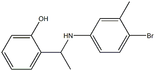 2-{1-[(4-bromo-3-methylphenyl)amino]ethyl}phenol 구조식 이미지