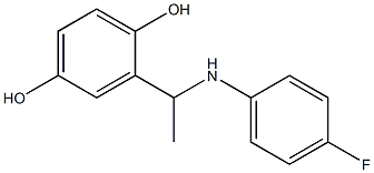 2-{1-[(4-fluorophenyl)amino]ethyl}benzene-1,4-diol Structure