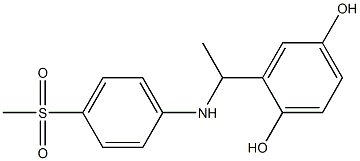 2-{1-[(4-methanesulfonylphenyl)amino]ethyl}benzene-1,4-diol 구조식 이미지