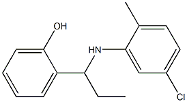 2-{1-[(5-chloro-2-methylphenyl)amino]propyl}phenol Structure