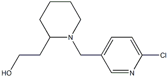 2-{1-[(6-chloropyridin-3-yl)methyl]piperidin-2-yl}ethan-1-ol Structure