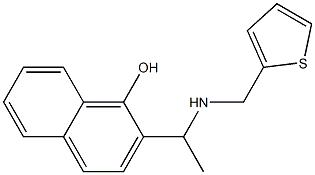 2-{1-[(thiophen-2-ylmethyl)amino]ethyl}naphthalen-1-ol Structure