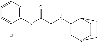 2-{1-azabicyclo[2.2.2]octan-3-ylamino}-N-(2-chlorophenyl)acetamide 구조식 이미지