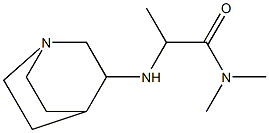 2-{1-azabicyclo[2.2.2]octan-3-ylamino}-N,N-dimethylpropanamide Structure