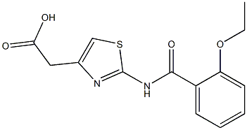 2-{2-[(2-ethoxybenzene)amido]-1,3-thiazol-4-yl}acetic acid 구조식 이미지