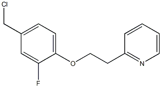 2-{2-[4-(chloromethyl)-2-fluorophenoxy]ethyl}pyridine Structure