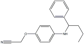 2-{4-[(1-phenylbutyl)amino]phenoxy}acetonitrile 구조식 이미지
