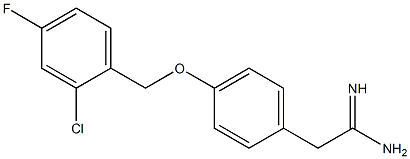 2-{4-[(2-chloro-4-fluorobenzyl)oxy]phenyl}ethanimidamide Structure