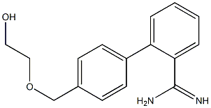 2-{4-[(2-hydroxyethoxy)methyl]phenyl}benzene-1-carboximidamide Structure