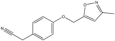 2-{4-[(3-methyl-1,2-oxazol-5-yl)methoxy]phenyl}acetonitrile Structure