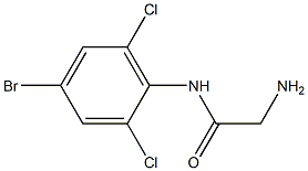 2-amino-N-(4-bromo-2,6-dichlorophenyl)acetamide 구조식 이미지