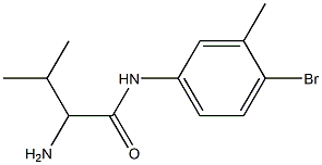 2-amino-N-(4-bromo-3-methylphenyl)-3-methylbutanamide 구조식 이미지