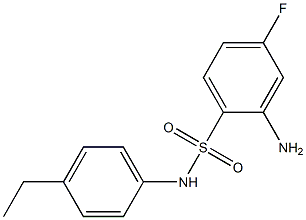 2-amino-N-(4-ethylphenyl)-4-fluorobenzene-1-sulfonamide Structure